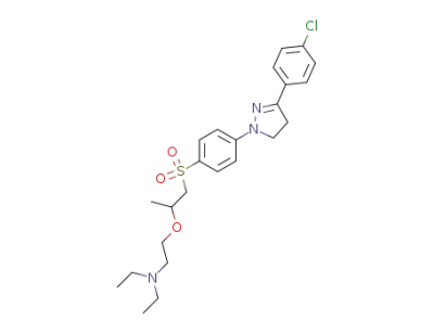 2-[2-({4-[3-(4-chlorophenyl)-4,5-dihydro-1H-pyrazol-1-yl]phenyl}sulfonyl)-1-methylethoxy]ethyl(diethyl)amine