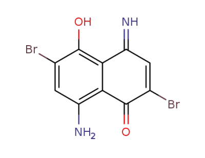 8-amino-2,6-dibromo-5-hydroxy-[1,4]naphthoquinone-4-imine